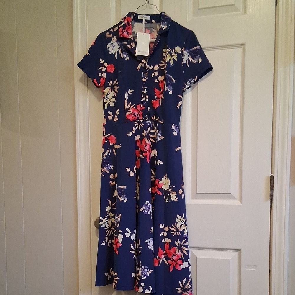 Floral Short Sleeve Dress